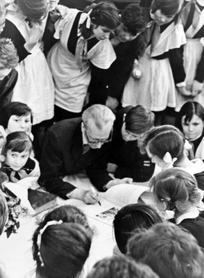 Выступление Д.Б. Кабалевского в школе-интернате № 1. Москва, 1961