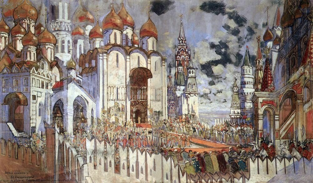 Константин Коровин – эскиз к нереализованному фильму «Борис Годунов»